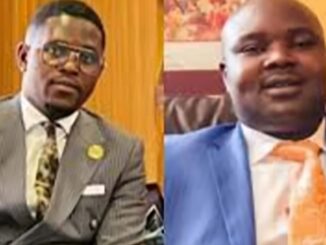 City Lawyer Michael Otieno Owano and politician Emmanuel Charles Osore